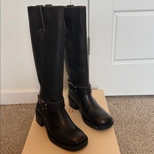 Pilcro Leather Moto Boots